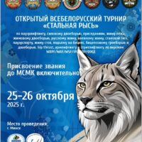 Открытый Всебелорусский турнир «Стальная рысь» по пауэрлифтингу, жимовому двоеборью, русскому, военному жиму, пауэрспорту, бицепсовому троеборью и двоеборью, армлифтингу и стритлифтингу, Республика Беларусь / Минск, 25-26.10.2025